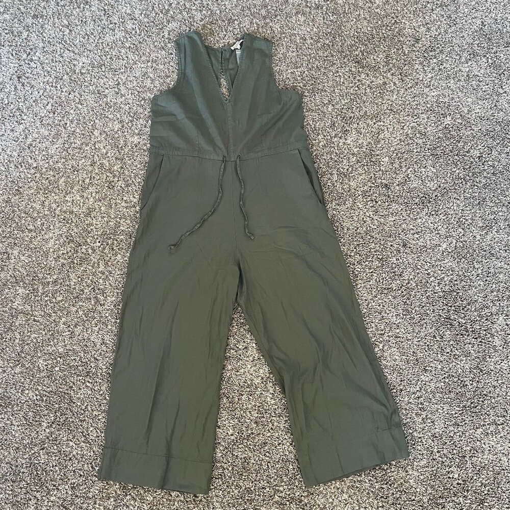 NWOT Ali Golden Slitback Cotton Jumper in Olive
